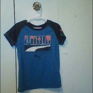 A blue puma t shirt